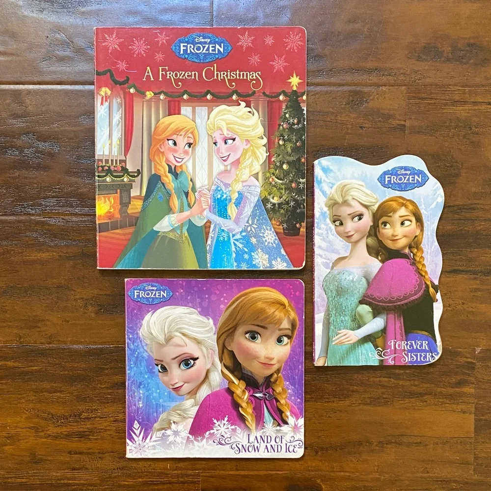 Disney Frozen Story Book Set - Pink, Red & Purple Covers